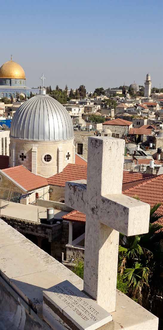 Blick vom Österreichischen Hospiz über die Altstadt von Jerusalem und den Felsendom, Foto: T. Jäckle